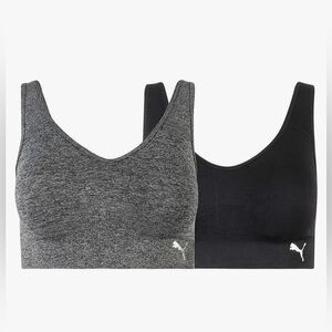 Two Gray Puma Sports Bras